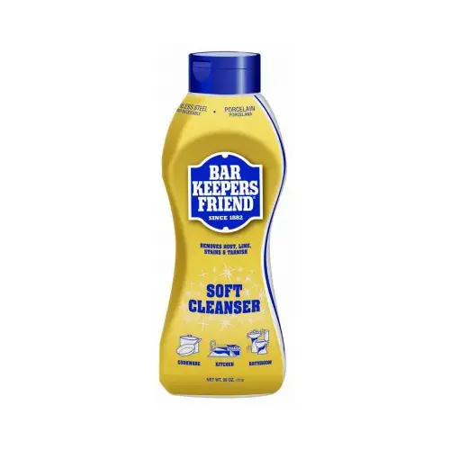Bar Keepers Friend 11624 Soft Cleanser, 26 oz Bottle, Liquid, Lemon, Orange, White