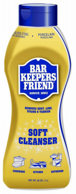 Bar Keepers Friend 11624 Soft Cleanser, 26 oz Bottle, Liquid, Lemon, Orange, White