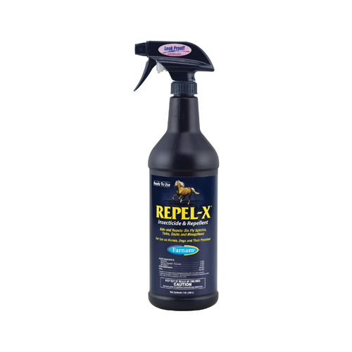 Farnam 10330 Repel-X Insecticide and Repellent, Liquid, Milky White, Citronella, 32 oz