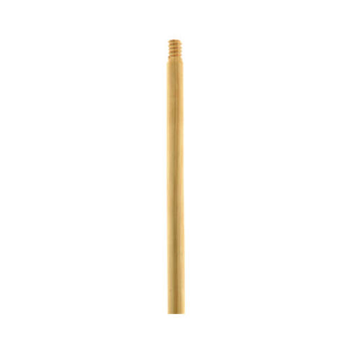 QUICKIE 54101 Broom Handle, 7/8 in Dia, 48 in L, Threaded, Wood