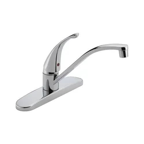 Delta P188200LF Peerless Tunbridge Series Kitchen Faucet, 1.8 gpm, Chrome Plated, Deck Mounting, Lever Handle