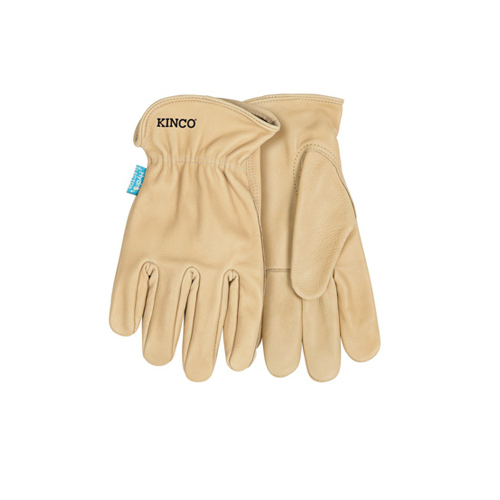 HYDROFLECTOR 398P-XL Driver Gloves, Men's, XL, Keystone Thumb, Easy-On Cuff, Cowhide Leather, Tan