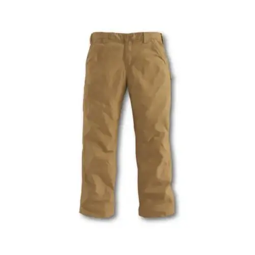 Dungaree Work Pants, Canvas, Loose Original Fit, Dark Khaki, 38 x 34-In.