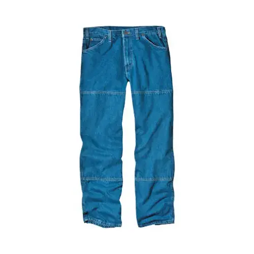 Workhorse Jeans, Stonewash Denim, Relaxed Fit, Double Knee, Men's 38 x 32-In.