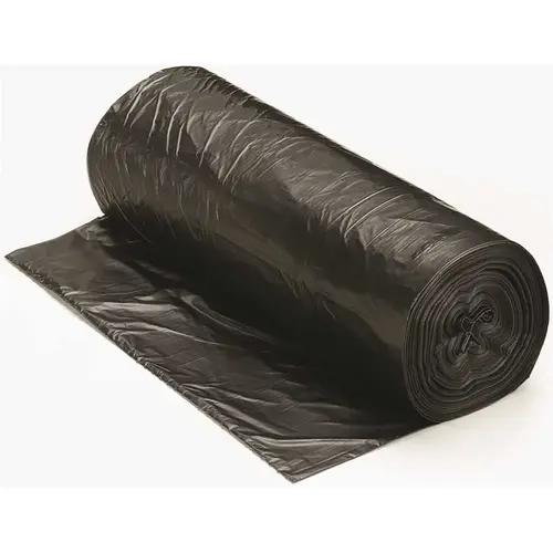 Berry Plastics VLH3860-17B 55 Gal. 15 mic 38 in. x 57 in. Black High-Density Trash Bags BLK - pack of 200