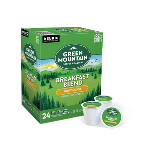 Keurig 5000330085-XCP4 Breakfast Blend K-Cup Pod Box, Yes Caffeine, Light Roast Box - pack of 96