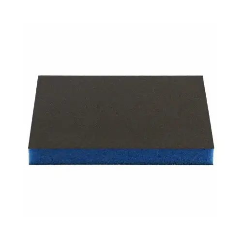 ULTRAflex Sanding Sponge, 220 Grit, Ultra Fine, Aluminum Oxide Abrasive Black/Blue - pack of 2