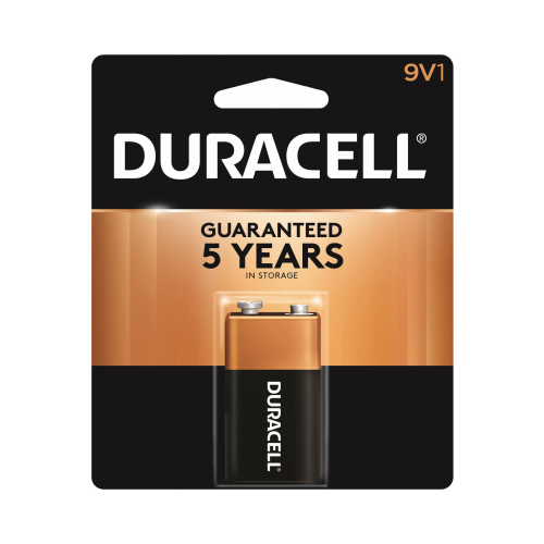 DURACELL MN1604B1Z Battery, 9 V Battery, Alkaline, Manganese Dioxide