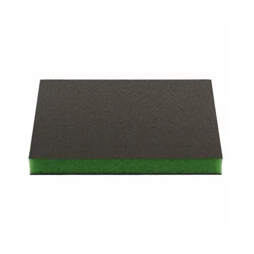 ULTRAflex Sanding Sponge, 180 Grit, Ultra Fine, Aluminum Oxide Abrasive Black/Green - pack of 2