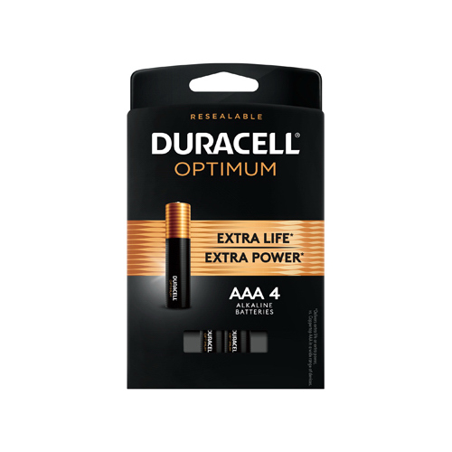 DURACELL 032631 Optimum Battery, 1.5 V Battery, AAA Battery, Alkaline - pack of 4
