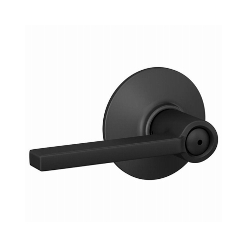 Schlage Lock Company F40GLAT622 Graphic Pack Latitude Lever Privacy Lock with 16080 Latch and 10027 Strike Matte Black Finish