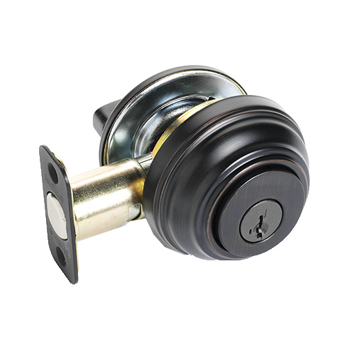 Signature Bronze Single Cylinder Deadbolt