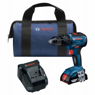 Bosch GSB18V-490B12 Hammer Drill Driver With 2.0ah Slimpack Battery 18v