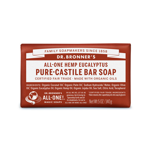 Dr. Bronner's OBEU05-XCP12 Pure-Castile Bar Soap Dr. Bronner's Organic Eucalyptus Scent 5 oz - pack of 12