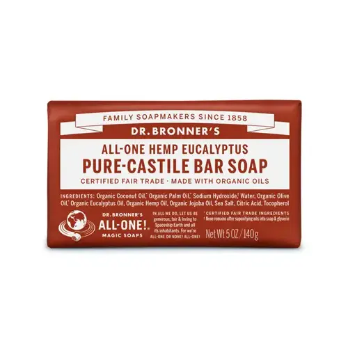 Pure-Castile Bar Soap Dr. Bronner's Organic Eucalyptus Scent 5 oz