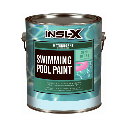 Insl-X WR1020092-01 Swimming Pool Paint Indoor and Outdoor Semi-Gloss Black Acrylic 1 gal Black