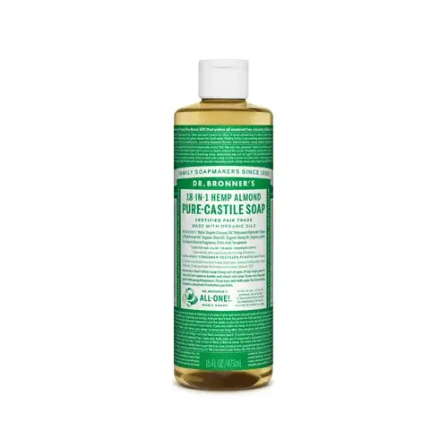 Pure-Castile Liquid Soap Organic Almond Scent 16 oz