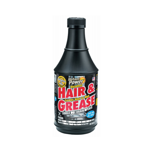 Instant Power 1971 Drain Opener Hair & Grease Liquid 20 oz