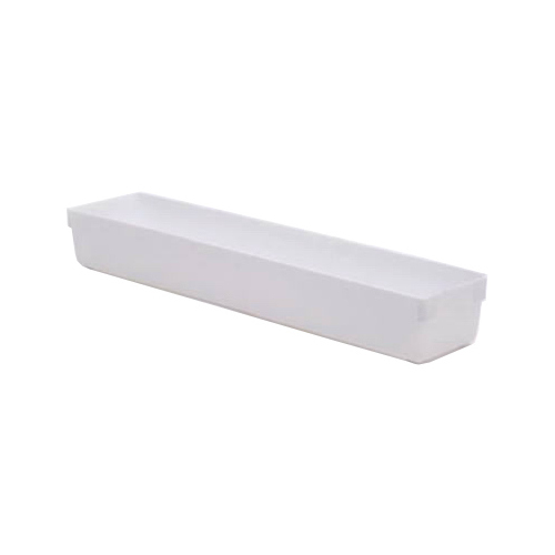 Rubbermaid 2917-RD WHT-XCP12 Drawer Organizer 2" H X 3" W X 15" D Plastic White - pack of 12