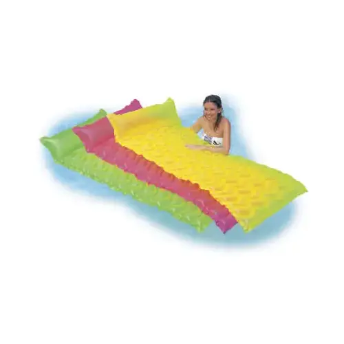Floating Pool Mat Tote 'N Float Assorted Vinyl Inflatable Wave Assorted
