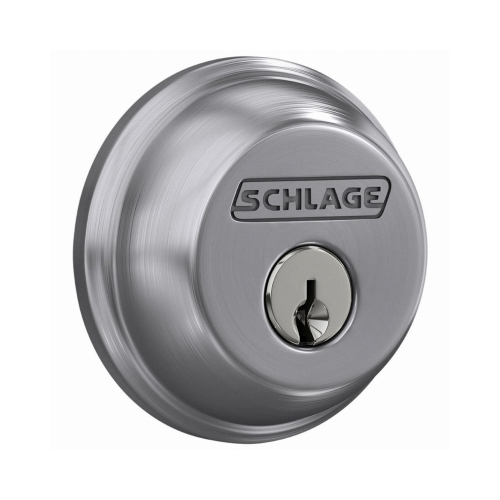 Schlage Lock Company B60CSG626 CHR SGL Cyl Dead Bolt