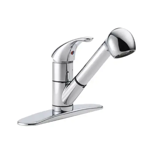 Pull-Out Kitchen Faucet One Handle Chrome Chrome