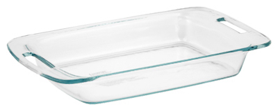 Pyrex 1085782 DISH BAKING OBLONG GLASS 3QT Clear