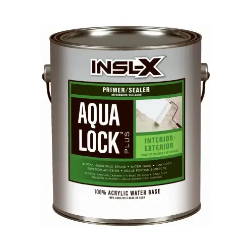 Primer and Sealer Aqua Lock Deep Tint Flat Water-Based Acrylic 1 gal Deep Tint - pack of 4