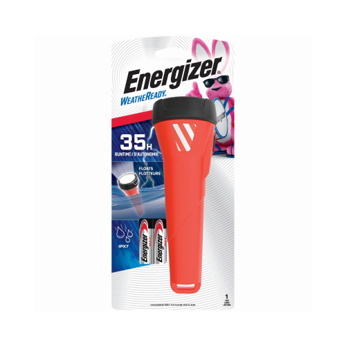 Energizer WRWP21E Flashlight Weatheready 55 lm Black/Red LED AA Battery Black/Red