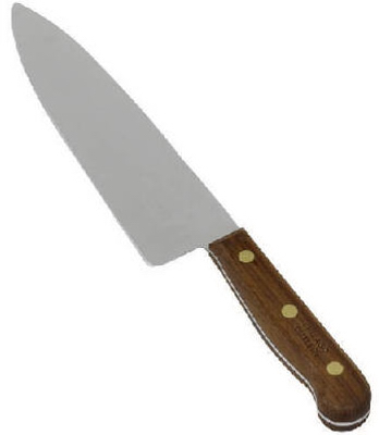 Chicago Cutlery 42SP Knife Walnut Tradition Stainless Steel Chef's 1 pc Satin