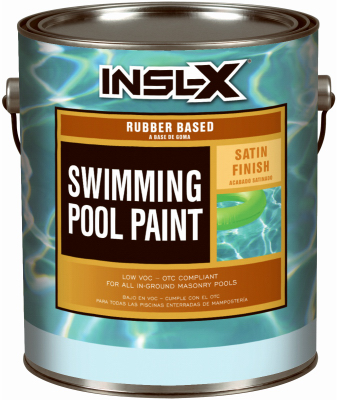 Insl-X RP2724092-01 Swimming Pool Paint Indoor and Outdoor Satin Royal Blue Synthetic Rubber 1 gal Royal Blue