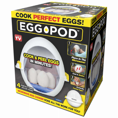 Egg Pod 7001 Microwave Egg Cooker White White