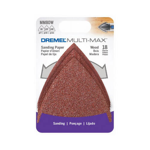 Sandpaper Multi-Max 3" X 3" L Aluminum Oxide - pack of 36