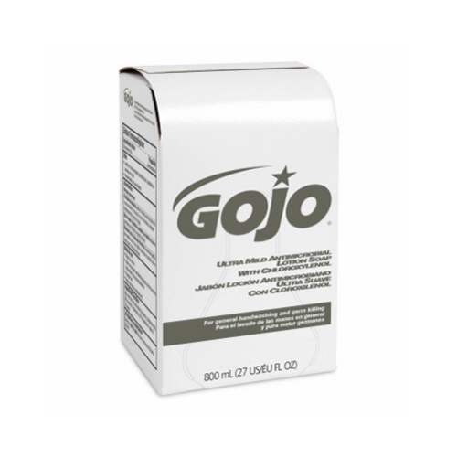 GOJO 9212-12 Antimicrobial Lotion Soap Ultra Mild No Scent Antibacterial 27 oz