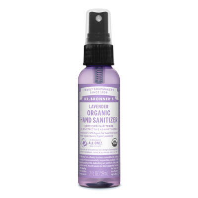 Dr. Bronner's SD1001 Hand Sanitizer Lavender Scent Liquid 2 oz