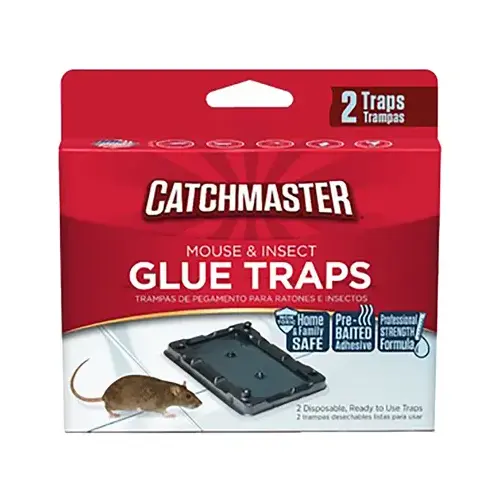 Catchmaster 102SD Glue Trap Small Heavy Duty For Insects and Mice Pair