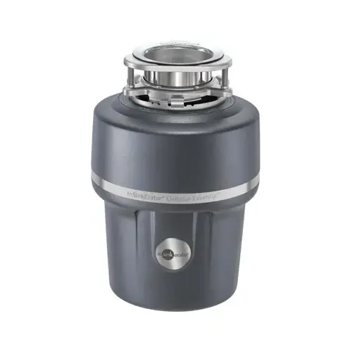 Garbage Disposal with Power Cord Evolution Essential 3/4 HP Continuous Feed Gray