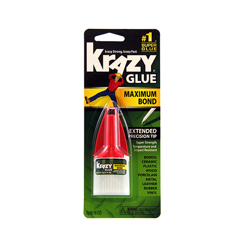 Krazy Glue KG48348MR-XCP12 Advanced Formula Super Strength Polyvinyl acetate homopolymer 0.18 oz White - pack of 12