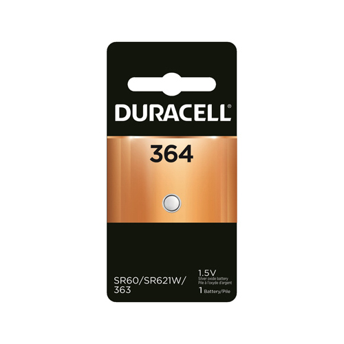 DURACELL DISTRIBUTING NC 16409 Watch Battery, #364, Silver Oxide, 1.5-Volt