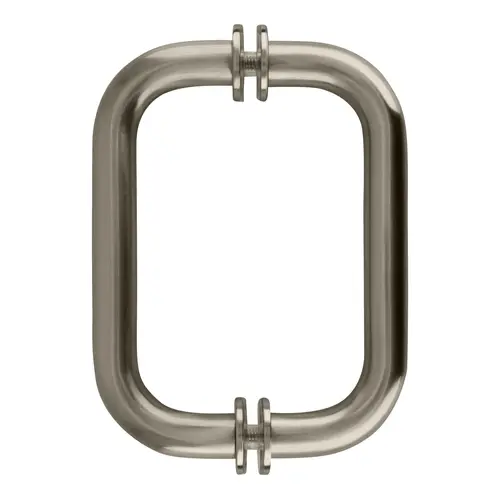 CRL BM6X6BN Brushed Nickel 6" BM Series Tubular Back-to-Back Pull Handle