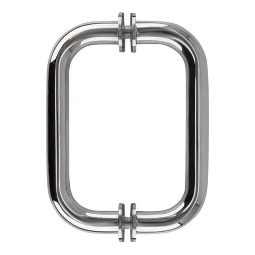 CRL BM6X6CH Polished Chrome 6" BM Series Tubular Back-to-Back Pull Handle