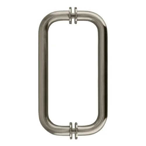 CRL BM8X8BN Brushed Nickel 8" BM Series Tubular Back-to-Back Pull Handle