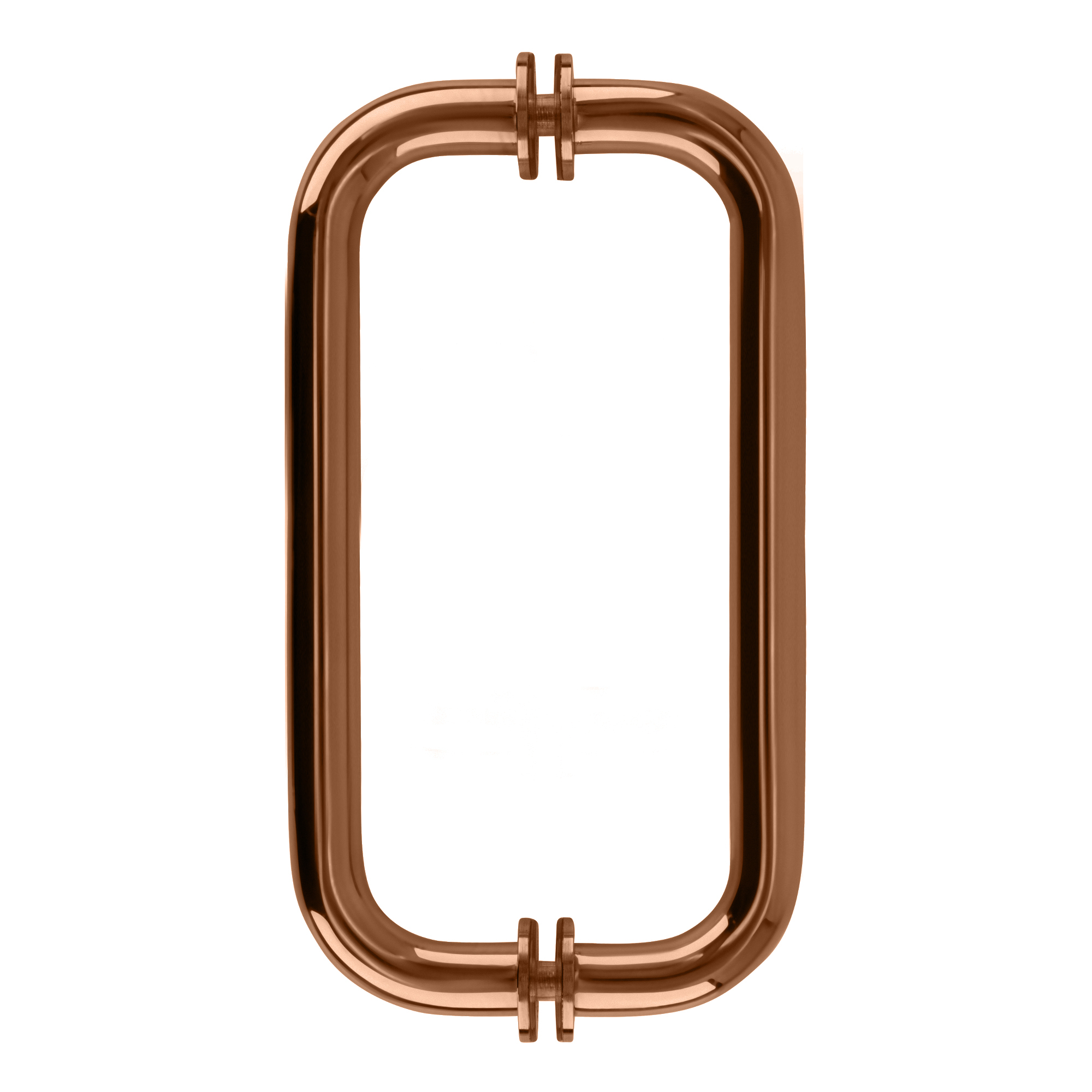 CRL BM8X8PC0 Polished Copper 8" BM Series Tubular Back-to-Back Pull Handle