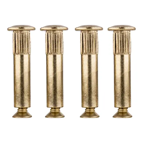 CRL DCSBBG Brite Gold Sex Bolt Mounting Screws, Pack of 4