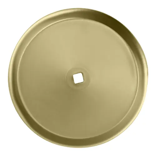 2-3/4" (Di) Metal Closet Cabinet Knob Round Backplate Polished Brass - pack of 50