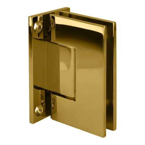 Polished Brass Geneva 037 Series Wall Mount Full Back Plate Standard Hinge