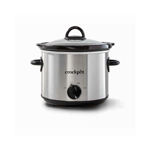 NEWELL BRANDS DISTRIBUTION LLC 2135591 Slow Cooker, Stainless Steel, 3 Qts.