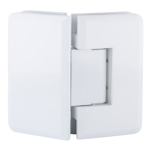 Brixwell H-MB135GTGA-W Adjustable Majestic Series Glass To Glass Mount Hinge 135 Degree Gloss White