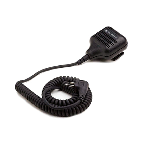 External Speaker and Push-to-Talk Microphone  Black