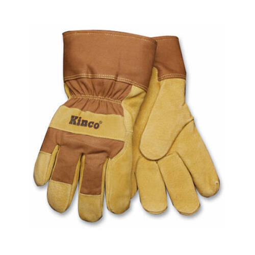 Kinco 1958-M Work Gloves Men's Outdoor Knit Wrist Gold M Gold